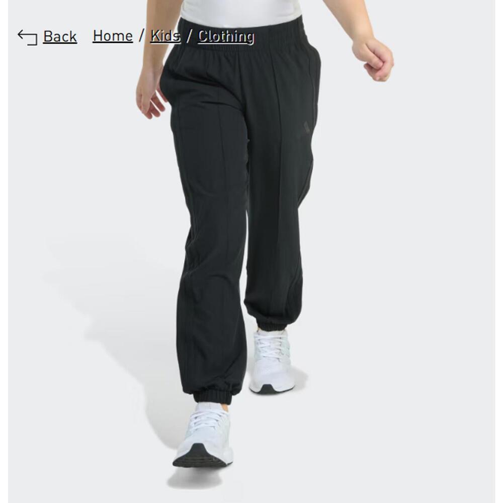 adidas Girl's 3-Stripe Woven Pant Size XS